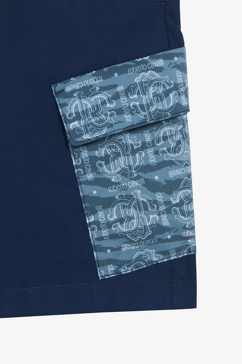 Shorts With Contrasting Pockets