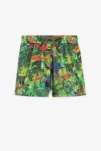 Jungle-Print Swim Shorts