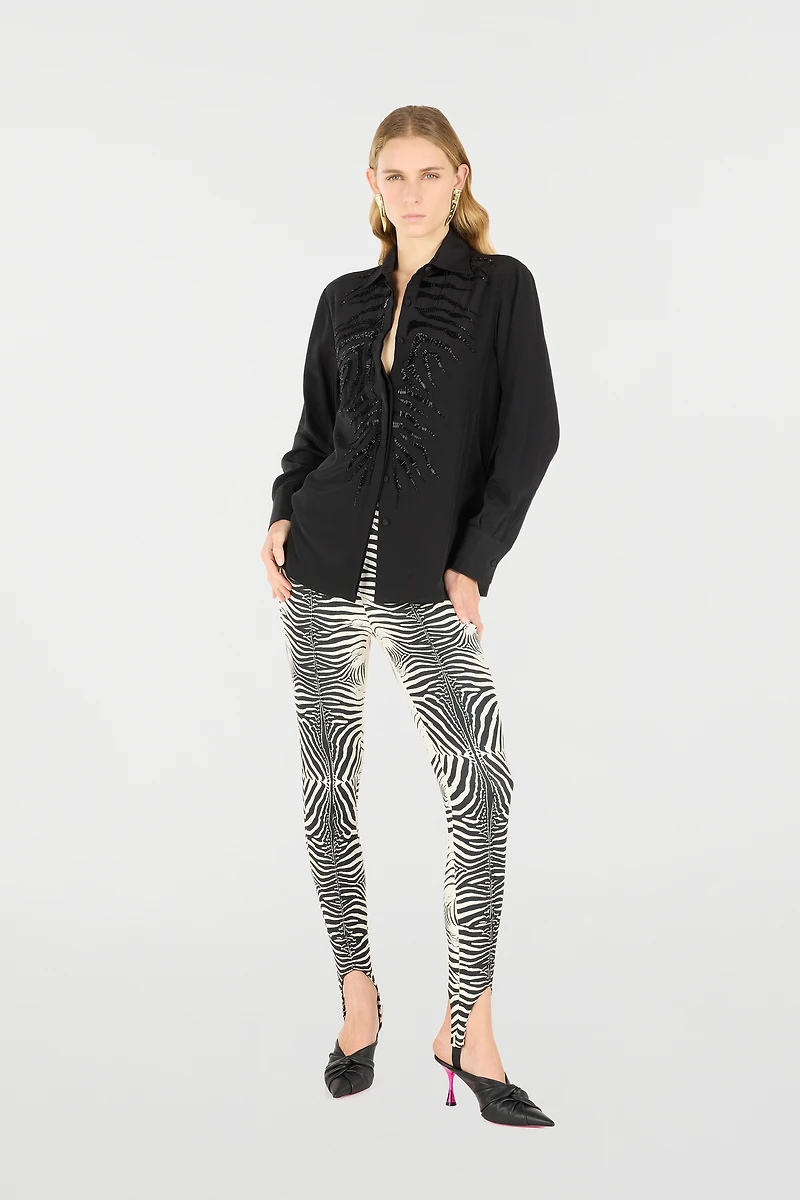 Zebra-Print Leggings