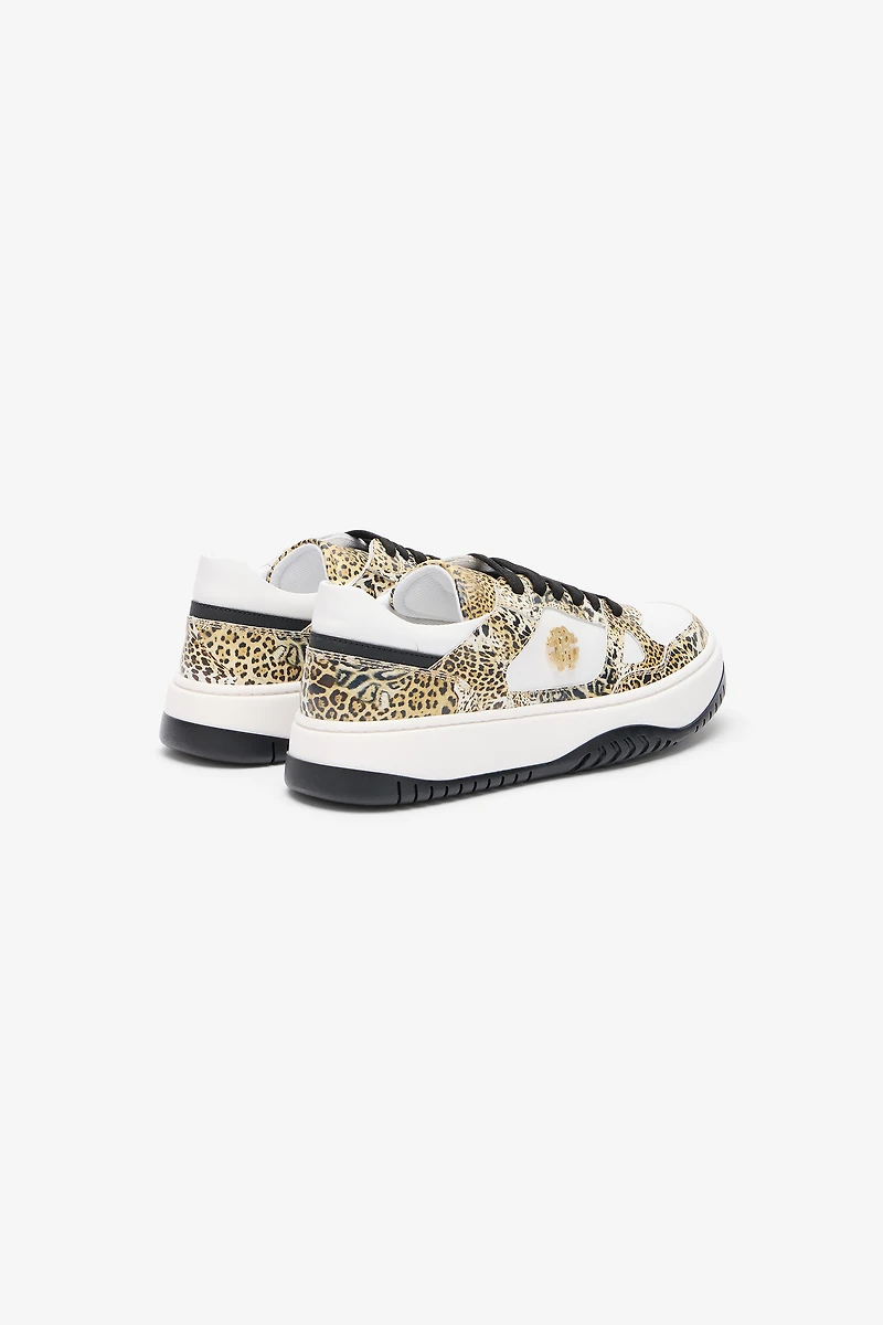Leopard Print Sneaker with Monogram RC