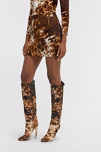 Appaloosa Print Mini Skirt