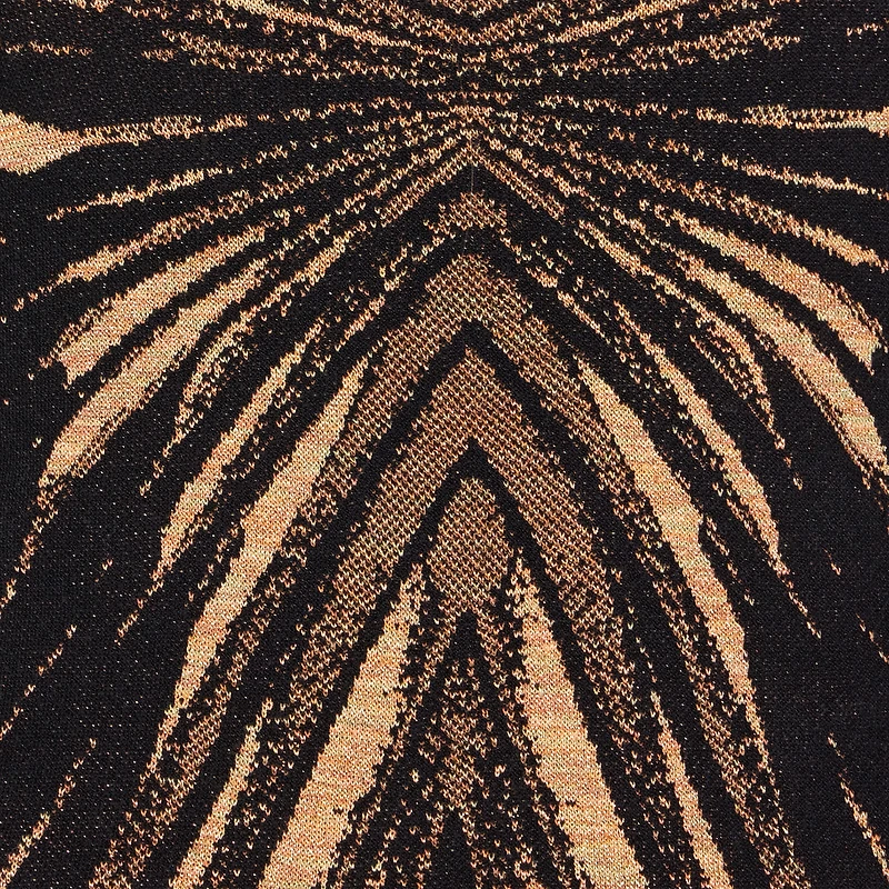 Knit top with Ray of Gold print