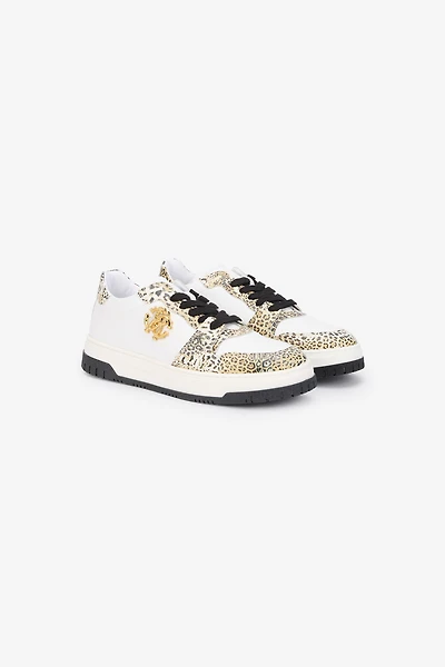 Leopard Print Sneaker with Monogram RC
