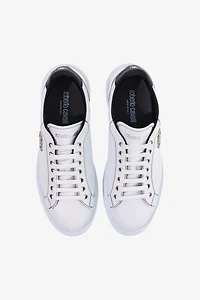 Leather Sneakers with Logo