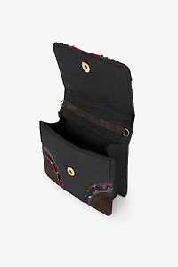 Red And Black Bag With Snakes