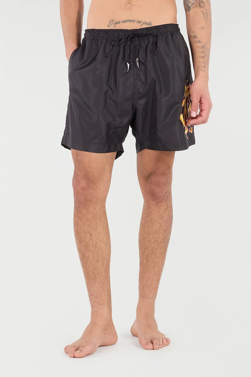 Monogram And Fang Swim Shorts