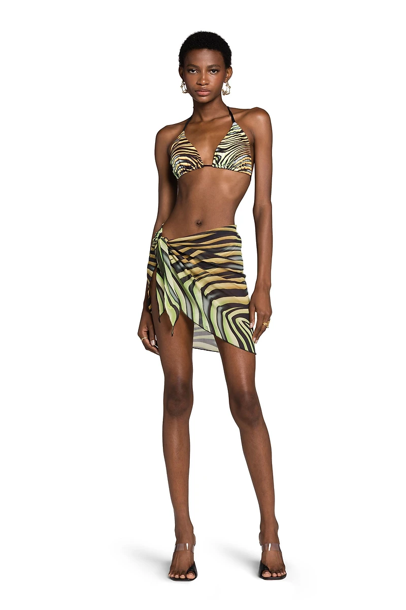 Zebra-Print Sarong