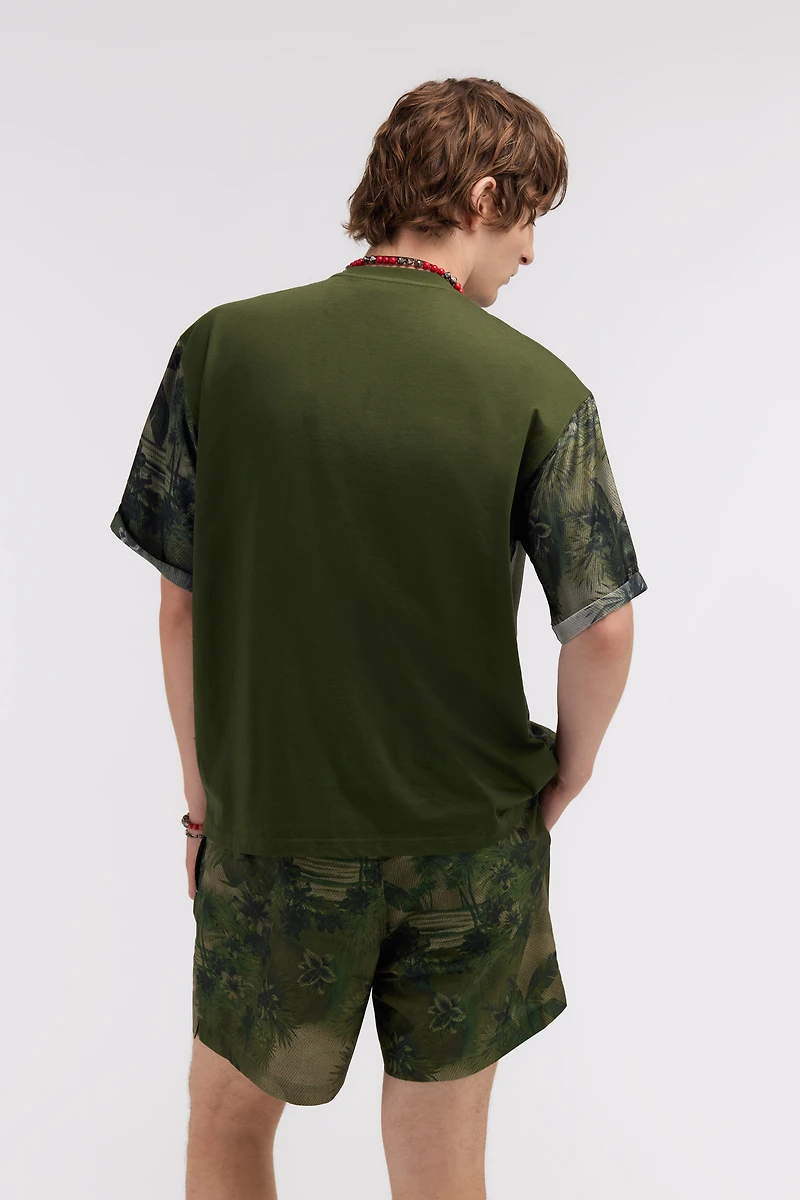 T-shirt with Hawaii Green print