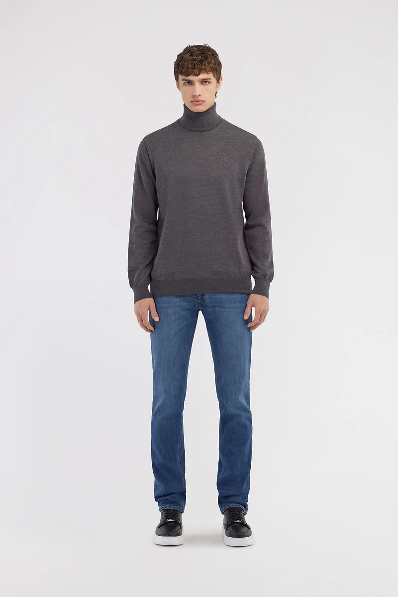 Turtleneck sweater with RC