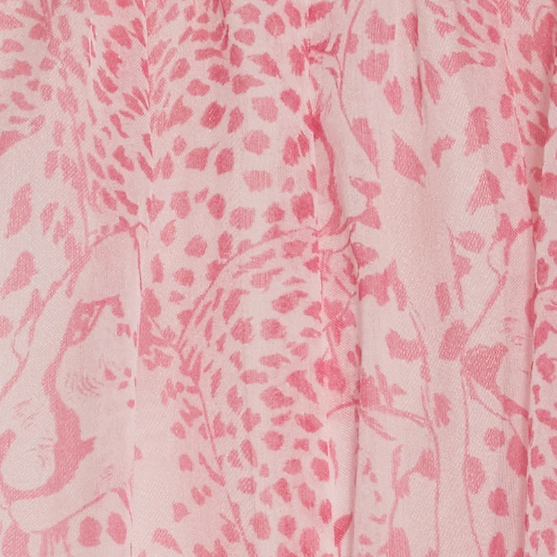 Silk Dress With Cheetah Print