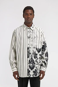 Broccato Print Silk Shirt