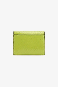 Snake-Effect Card Holder With Logo