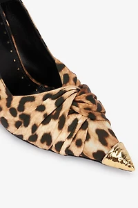 Slingback Le Pettegole Leopard print