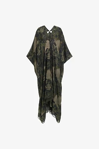 Hawaii Green print Kaftan