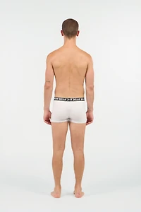 White Boxer With Logo Waistband