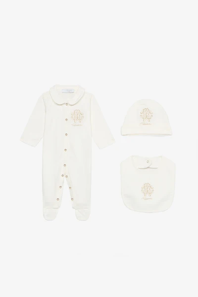 Kit: beanie, bib, and romper