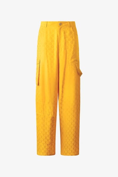Pants With All-Over Mirror Snake Monogram