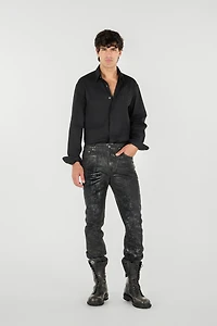Used-effect pants
