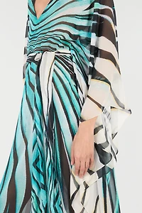 Ray Of Sea Print Kaftan