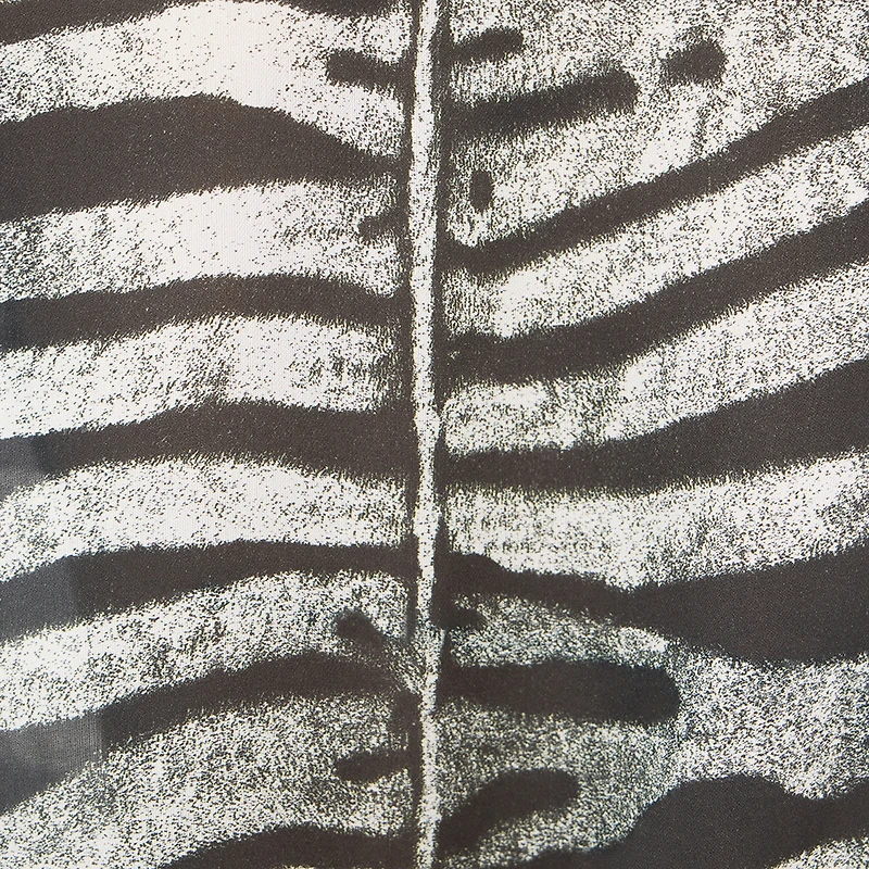 Dress With Belt And Zebra Print