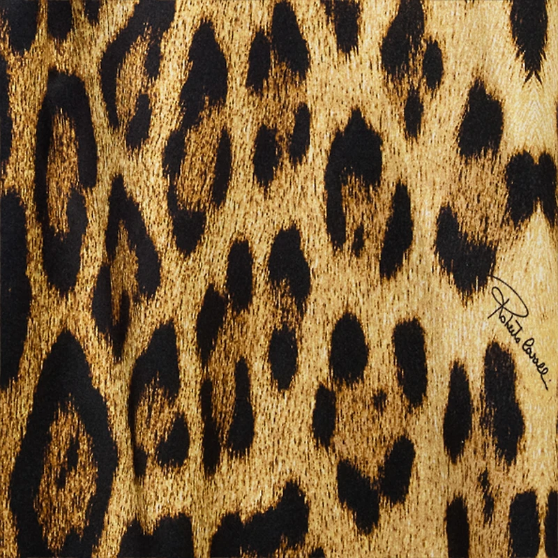 Silk Shirt With Jaguar Skin Print