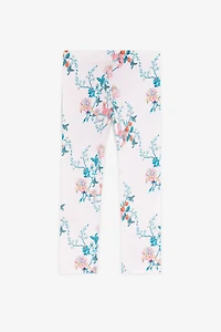 Floral-Print Cotton Leggings