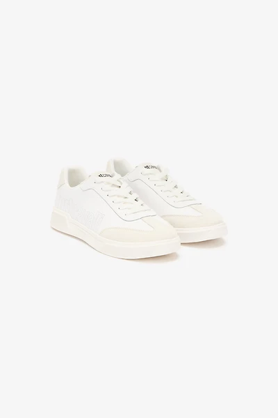 Sneakers With Perforated Logo