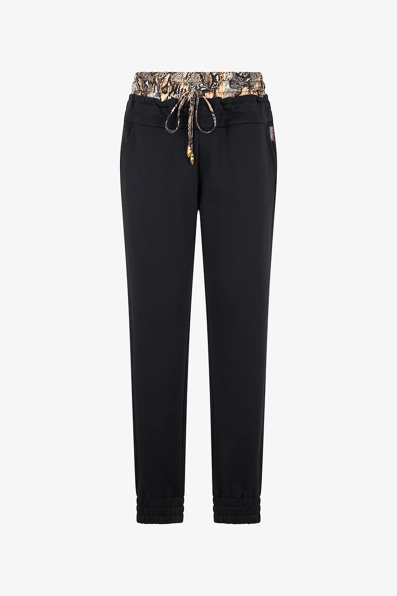 Sports Pants With Python Print Waistband
