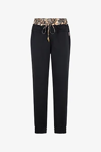 Sports Pants With Python Print Waistband
