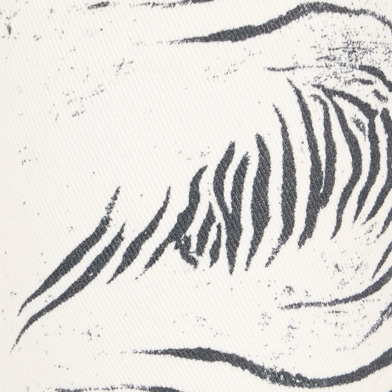 Pants With White Tigress Print