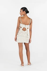 Wall Print Short Dress