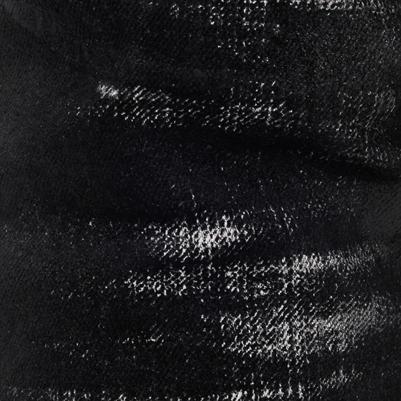Distressed-Effect Python Skin Jeans