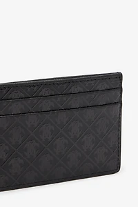 Card Holder With All-Over Mirror Snake Monogram