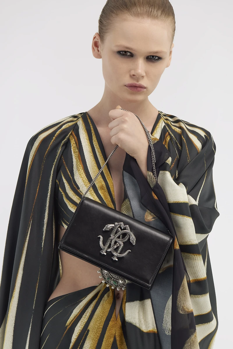 Mirror Snake Shoulder Bag