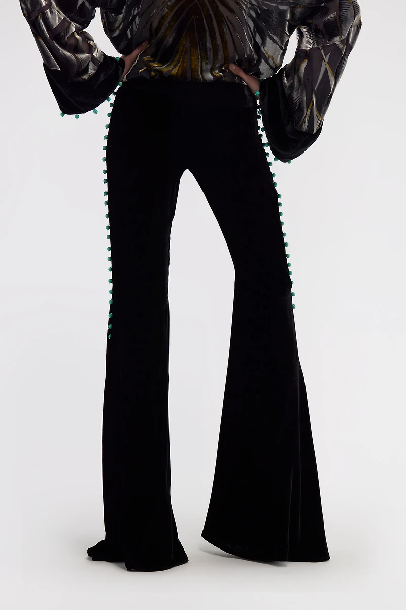 Flare Black Trousers
