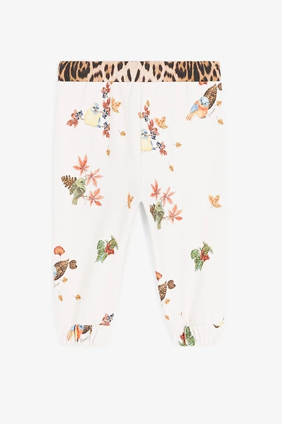 Bird And Leopard-Print Cotton Sweatpants
