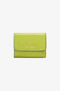 Snake-Effect Card Holder With Logo