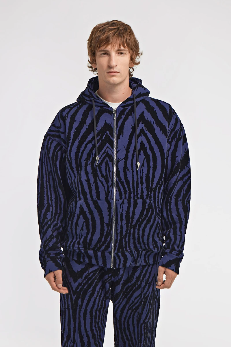 Zebra print sweatshirt