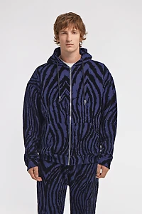 Zebra print sweatshirt