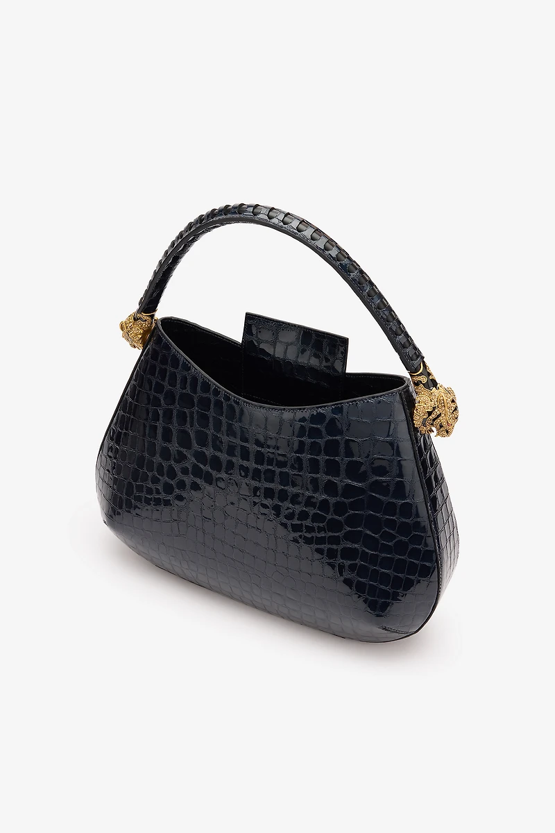 Roar Bag With Crocodile Print