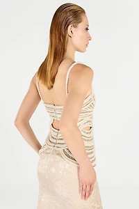 Wall Print Long Dress