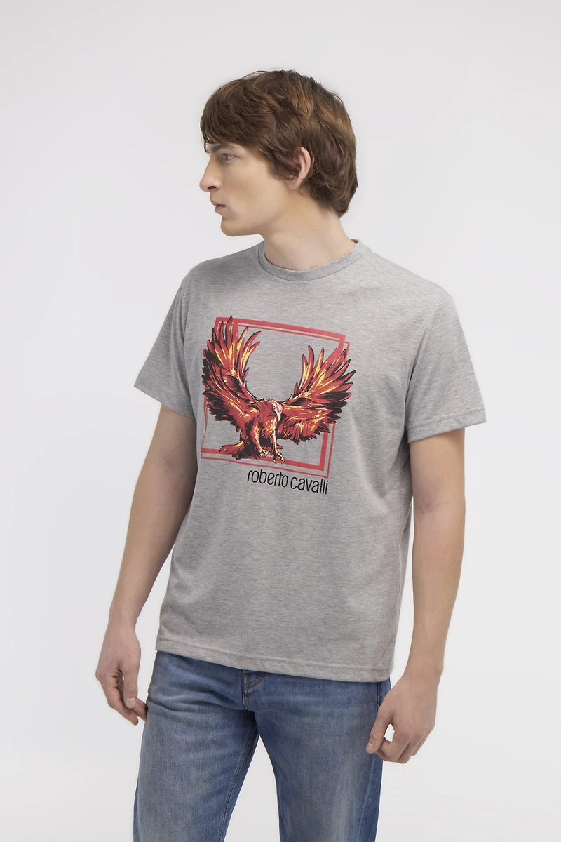 T-shirt with Eagle logo and print