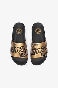 Slides With Lettering And Golden Band