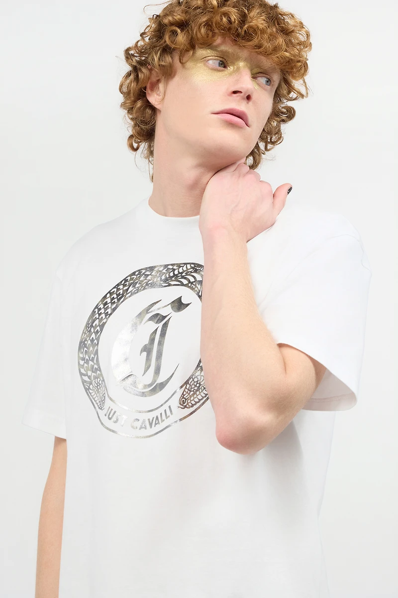 T-Shirt With Front Logo Print