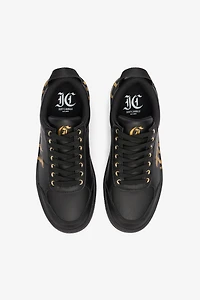 Sneakers With Golden Graffiti Logo