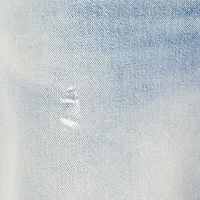 Light Wash Jeans with Monogram RC