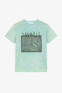 Animalier Patchwork-Print Appliqué T-Shirt