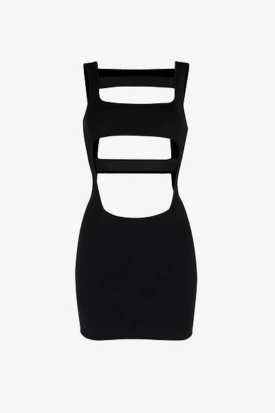 Cut-out detail mini dress