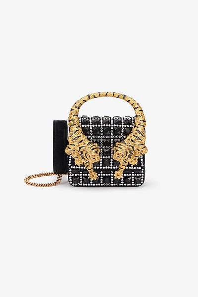 Roar Phone Case With Bejeweled Tigers
