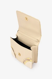 Small Ivory Bag With Snakes